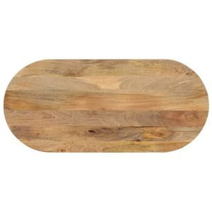 vidaXL Blat de masă oval, 140x60x2, 5 cm, lemn masiv de mango imagine