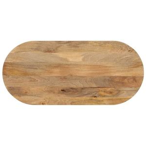 vidaXL Blat de masă oval, 80x40x3, 8 cm, lemn masiv de mango imagine