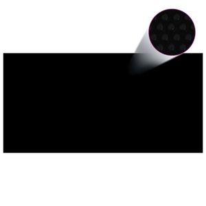 vidaXL Prelată piscină, negru, 488 x 244 cm, PE imagine