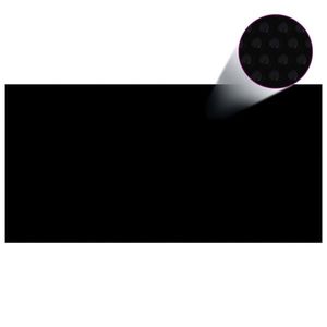 vidaXL Prelată piscină, negru, 600 x 300 cm, PE imagine