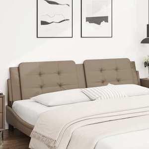 vidaXL Pernă pentru tăblie pat, cappuccino, 200 cm, piele artificială imagine