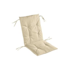 Perna scaun cu spatar Alcam, Midsummer, 105x48x3 cm, material impermeabil, Bej imagine
