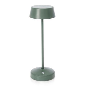 Lampa LED de exterior Esprit, Bizzotto, 11x33 cm, cu baterie reincarcabila, otel acoperit cu pulbere, verde imagine