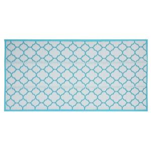 Patura pentru picnic Quatrefoil, pliabila, 90x180 cm, polipropilena, bleu imagine
