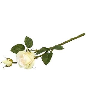 Trandafir decorativ crem 35cm imagine
