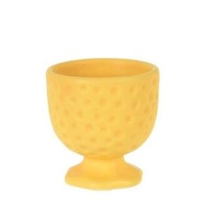 Suport ou din ceramica galben 5x5.5 cm imagine