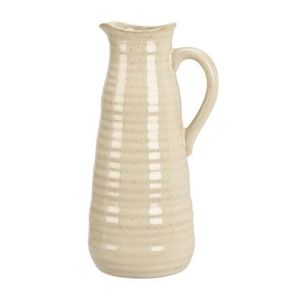 Vaza Nora din ceramica crem 12.5x10.5x24 cm imagine