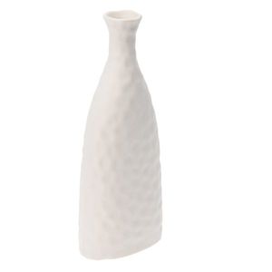 Vaza Serenity din ceramica alb 10x7x26 cm imagine