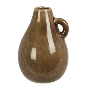 Vaza Nora din ceramica maro 8x12 cm imagine