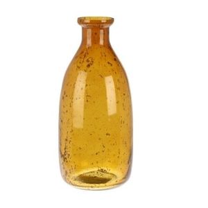 Vaza Amari din sticla portocaliu 11x23.5 cm imagine