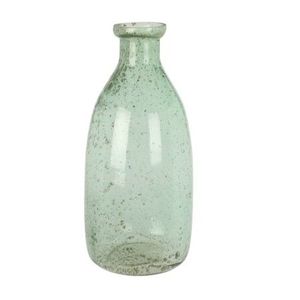Vaza Amari din sticla verde 11x23.5 cm imagine