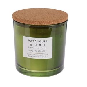 Lumanare parfumata Patchouli recipient sticla verde 10x10 cm imagine