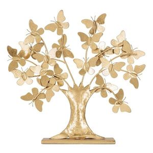 Decoratiune Tree Glam, Mauro Ferretti, 31 x 8 x 30 cm, fier, auriu imagine