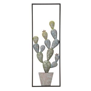 Decoratiune de perete Cactus -A, Mauro Ferretti, 31x90 cm, fier imagine