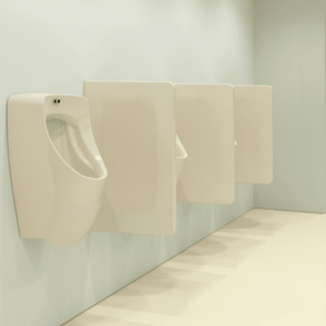 Urinar Teona E, ceramic, alb, montaj pe perete imagine
