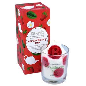 Lumanare parfumata in vas de sticla Strawberry Tea, Bomb Cosmetics, 250g imagine