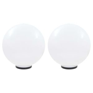 vidaXL Lămpi glob cu LED, 2 buc., 50 cm, PMMA, sferic imagine