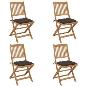 vidaXL Perne de scaun, 4 buc., gri, 40 x 40 x 7 cm, textil imagine