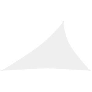 vidaXL Pânză parasolar, alb, 4x5x6, 4 m, țesătură oxford, triunghiular imagine
