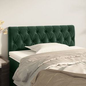 vidaXL Tăblie de pat, verde închis, 90x7x78/88 cm, catifea imagine