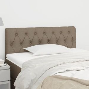 vidaXL Tăblie de pat, gri taupe, 100x7x78/88 cm, textil imagine