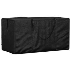 vidaXL Geantă depozitare perne grădină, negru 150x75x75 cm polietilenă imagine