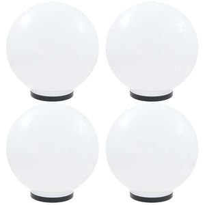 vidaXL Lămpi glob cu LED, 4 buc., 40 cm, PMMA, sferic imagine