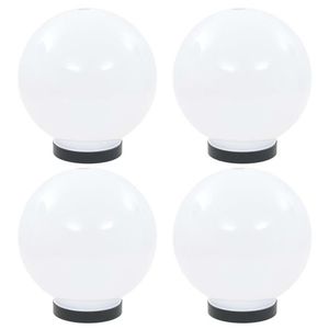 vidaXL Lămpi glob cu LED, 4 buc., 20 cm, PMMA, sferic imagine