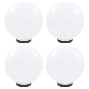 vidaXL Lămpi glob cu LED, 4 buc., 30 cm, PMMA, sferic imagine
