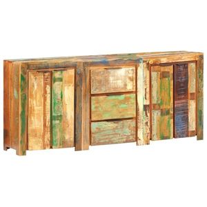 vidaXL Servantă cu 3 sertare și 4 uși, lemn masiv reciclat imagine
