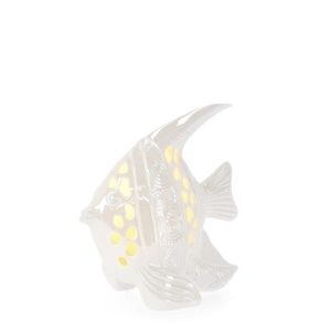 Decoratiune luminoasa Capri Porc Fish, Bizzotto, LED, 14.7 x 9.8 x 15.5 cm, portelan imagine