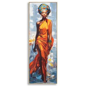 Tablou decorativ Daphne -B, Mauro Ferretti, 52x152 cm, canvas pictat/lemn de brad, multicolor imagine
