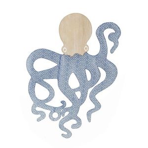 Decoratiune de perete Octopus, Mauro Ferretti, 41x57 cm, fier/MDF, multicolor imagine