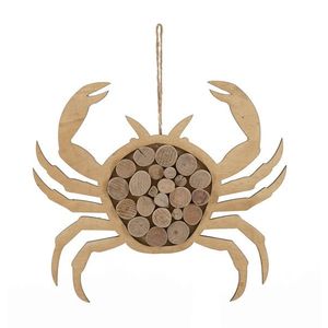 Decoratiune suspendabila Crab, Mauro Ferretti, 35x2x31 cm, lemn de tanoak/placaj, natural imagine