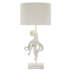 Lampa de masa Octopus, Mauro Ferretti, 1x E27, 40W, 30.5x64.5 cm, polirasina/fier/textil, alb imagine
