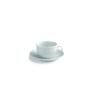 Set 6 cesti de ceai cu farfurie Metropolis, Tognana Porcellane, 260 ml, portelan, alb imagine