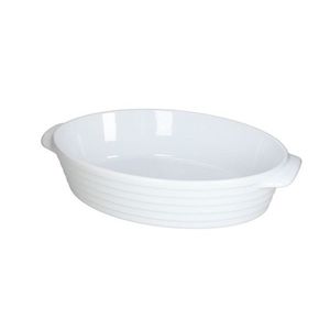 Tava de copt Pl-Cook Rings, Tognana Porcellane, 36x22.5x8.5 cm, ceramica, alb imagine