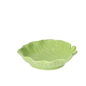 Platou Relief Lemon Garden, Tognana Porcellane, 20x18x5 cm, ceramica, verde imagine