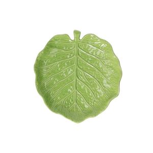 Platou Relief Lemon Garden, Tognana Porcellane, 23x21x3 cm, ceramica, verde imagine