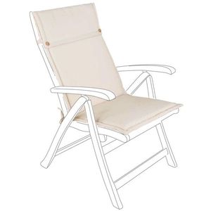 Perna pentru scaun de gradina Polyspun, Bizzotto, 50 x 120 cm, poliester impermeabil, natural imagine