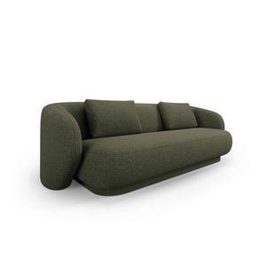 Canapea 3 locuri, Camden, Cosmopolitan Design, 204x102x72 cm, tesatura chenille, verde imagine