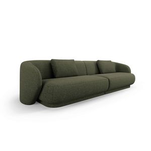 Canapea 4 locuri, Camden, Cosmopolitan Design, 304x102x72 cm, tesatura chenille, verde imagine