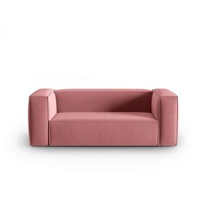 Canapea 2 locuri, Mackay, Cosmopolitan Design, 150x94x73 cm, catifea, roz somon imagine