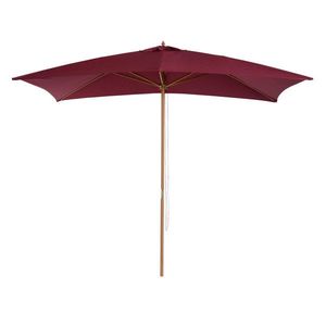 Umbrela din lemn Outsunny, bordo 2x3m | Aosom RO imagine