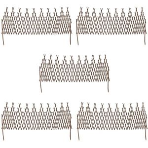 vidaXL Gard de zăbrele din salcie, 5 buc. imagine