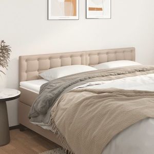vidaXL Tăblii de pat 2 buc, cappuccino 100x5x78/88 cm piele ecologică imagine