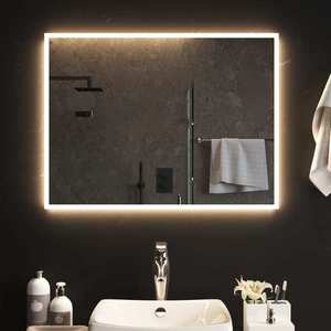 Oglindă de baie de perete, cu lumini LED, 60 x 80 cm（L x î) imagine