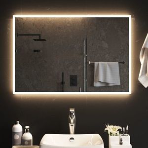 vidaXL Oglindă de baie cu LED, 90x60 cm imagine