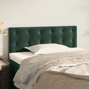 vidaXL Tăblie de pat, verde închis, 90x5x78/88 cm, catifea imagine