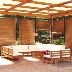 vidaXL Set de masă pentru grădină, 5 piese, maro miere, lemn masiv pin imagine